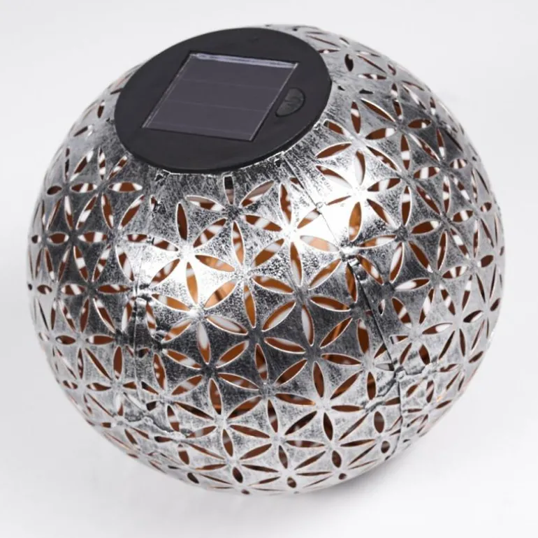 lampe solaire Samoao LED Cuivre, Noir, Argenté, 1 lumière