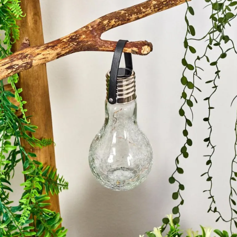 Lampe solaire Tian LED Noir, 1 lumière