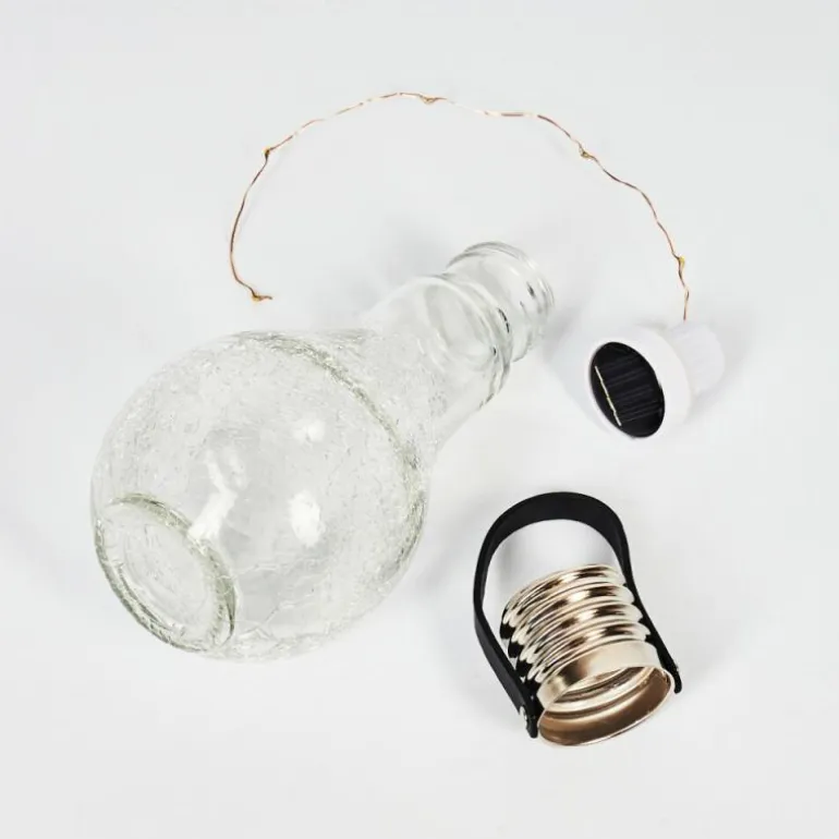 Lampe solaire Tian LED Noir, 1 lumière