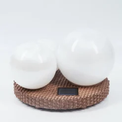 Lampe solaires Centrache LED Brun, 3 lumières