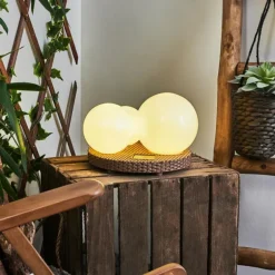 Lampe solaires Centrache LED Brun, 3 lumières