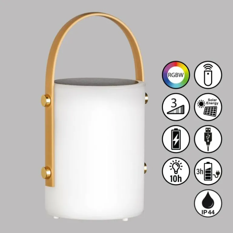 Lampe solaires FHL easy Bari LED Blanc, 1 lumière, Télécommandes, Changeur de couleurs