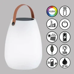 Lampe solaires FHL easy Ruby LED Blanc, 1 lumière, Télécommandes, Changeur de couleurs