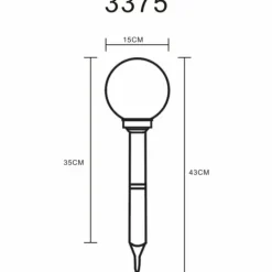 Lampe solaires Globo LED Argenté, 2 lumières