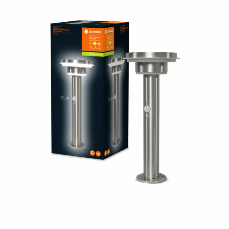 Lampe solaires LEDVANCE ENDURA® Acier inoxydable, 1 lumière, Détecteur de mouvement