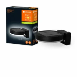 Lampe solaires LEDVANCE ENDURA® Noir, 1 lumière, Détecteur de mouvement