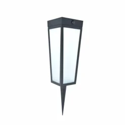 Lampe solaires Lutec Dias LED Noir, 1 lumière, Détecteur de mouvement, Changeur de couleurs