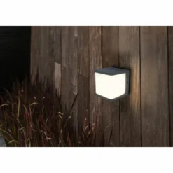 Lampe solaires Lutec DOBLO LED Anthracite, 1 lumière, Détecteur de mouvement
