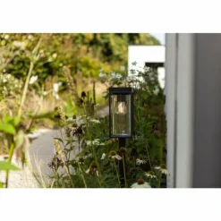 Lampe solaires Lutec Flair LED Noir, 1 lumière