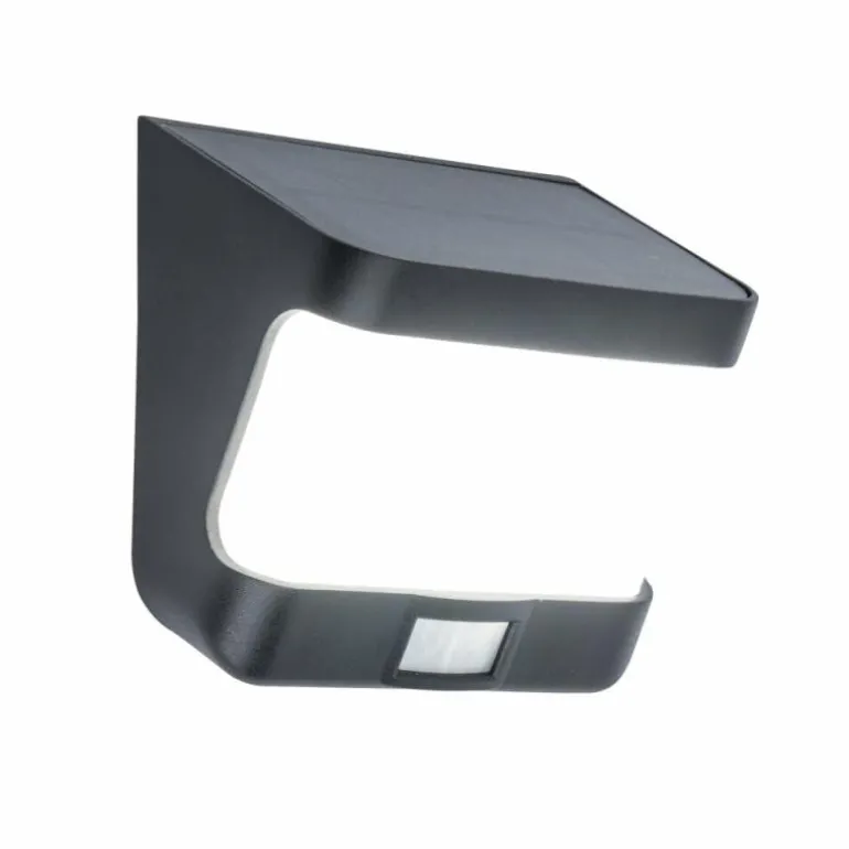 Lampe solaires Lutec TRY LED Anthracite, 1 lumière, Détecteur de mouvement