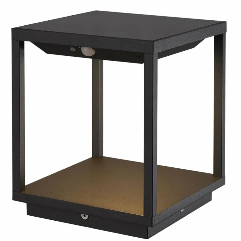 Lampe solaires Mantra MERIBEL LED Noir, 1 lumière, Détecteur de mouvement