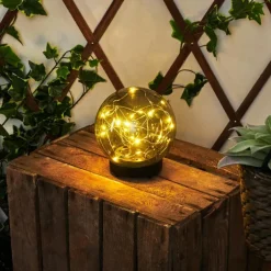 Lampe solaires Pollenca LED Noir, 20 lumières