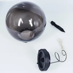 Lampe solaires Pollenca LED Noir, 40 lumières