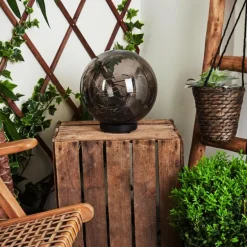 Lampe solaires Pollenca LED Noir, 40 lumières