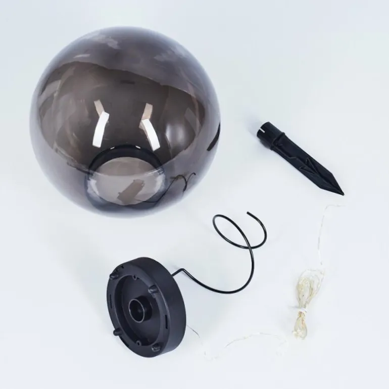 Lampe solaires Pollenca LED Noir, 30 lumières