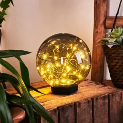 Lampe solaires Pollenca LED Noir, 30 lumières