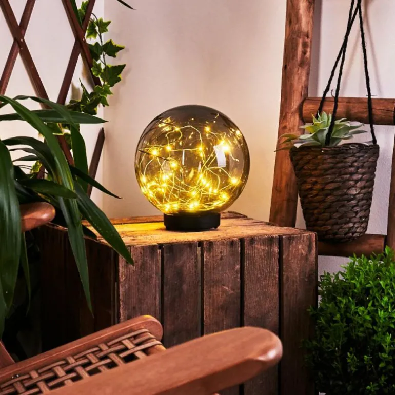 Lampe solaires Pollenca LED Noir, 30 lumières