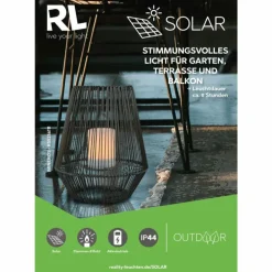 Lampe solaires Reality Mineros LED Gris, 1 lumière