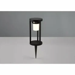 Lampe solaires Trio Carmo LED Noir, 1 lumière, Détecteur de mouvement