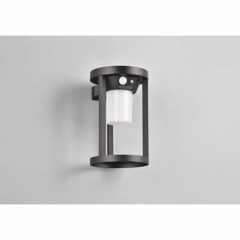 Lampe solaires Trio Carmo LED Noir, 1 lumière, Détecteur de mouvement