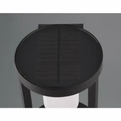 Lampe solaires Trio Carmo LED Noir, 1 lumière, Détecteur de mouvement