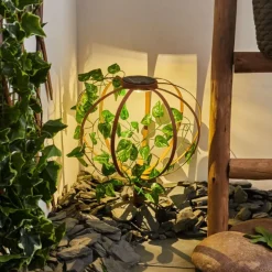 Lampe solaires Yonkers LED Vert, Rouille, 1 lumière