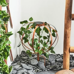 Lampe solaires Yonkers LED Vert, Rouille, 1 lumière