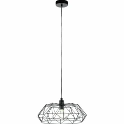 Lampe suspendue Eglo CARLTON 2 Noir, 1 lumière