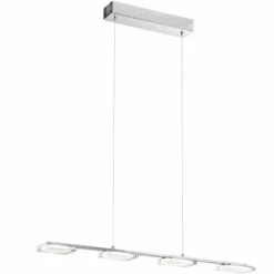 Lampe suspendue Eglo CARTAMA LED Chrome, 4 lumières