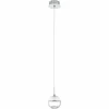 Lampe suspendue Eglo MONTEFIO 1 LED Chrome, Aspect cristal, 1 lumière