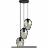 Lampe suspendue Eglo NEWTOWN Noir, 3 lumières
