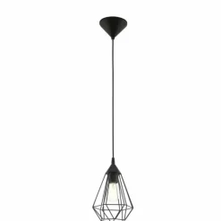 Lampe suspendue Eglo TARBES Noir, 1 lumière
