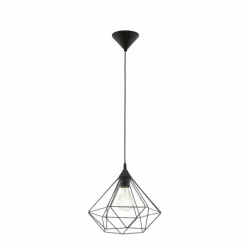 Lampe suspendue Eglo TARBES Noir, 1 lumière