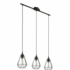 Lampe suspendue Eglo TARBES Noir, 3 lumières