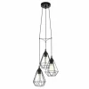 Lampe suspendue Eglo TARBES Noir, 3 lumières