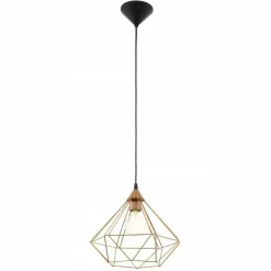 Lampe suspendue Eglo TARBES Noir, 1 lumière