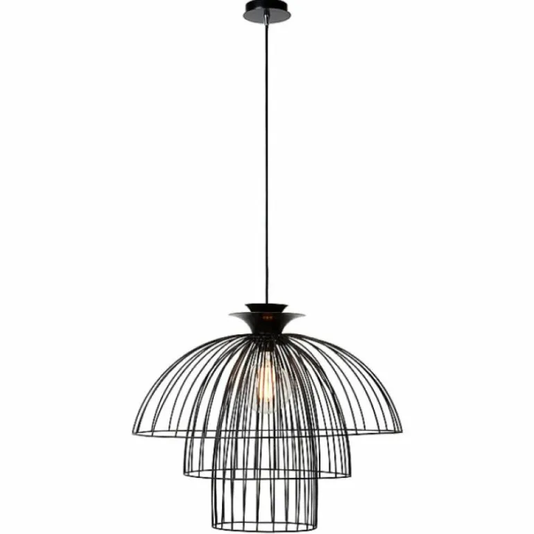 Lampe suspendue Lucide LANTANA Noir, 1 lumière