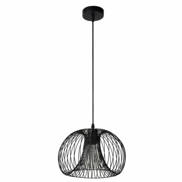 Lampe suspendue Lucide VINTI Noir, 1 lumière