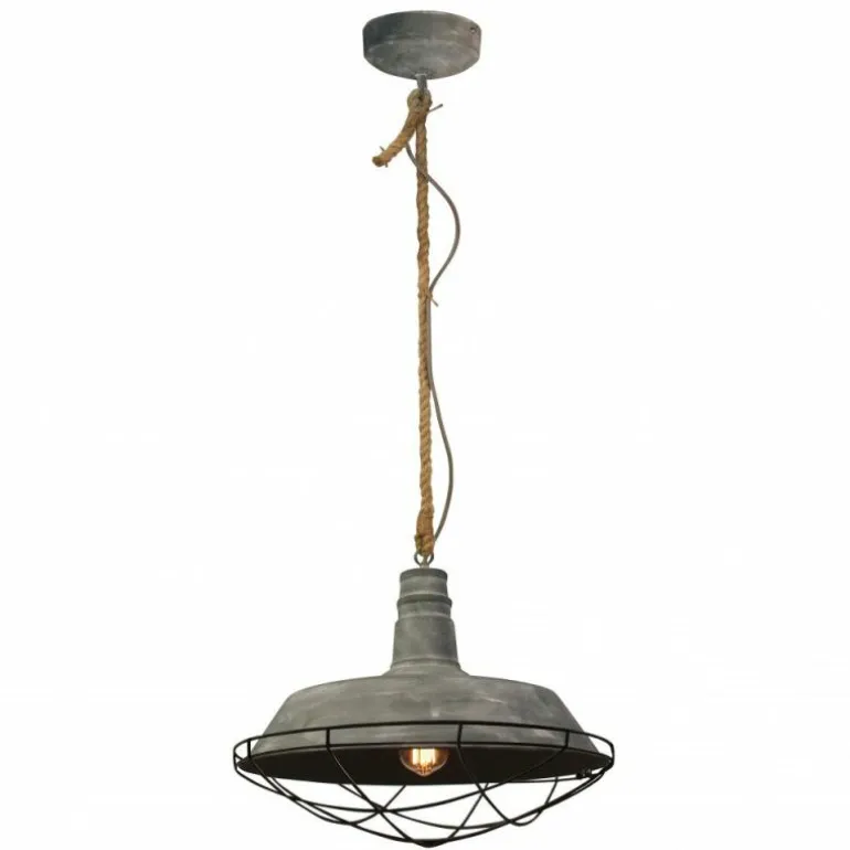 Lampe suspension Brilliant ROPE Gris, 1 lumière