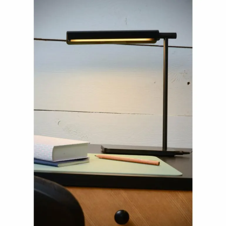 Lampes de table Lucide LEVI LED Noir, 1 lumière