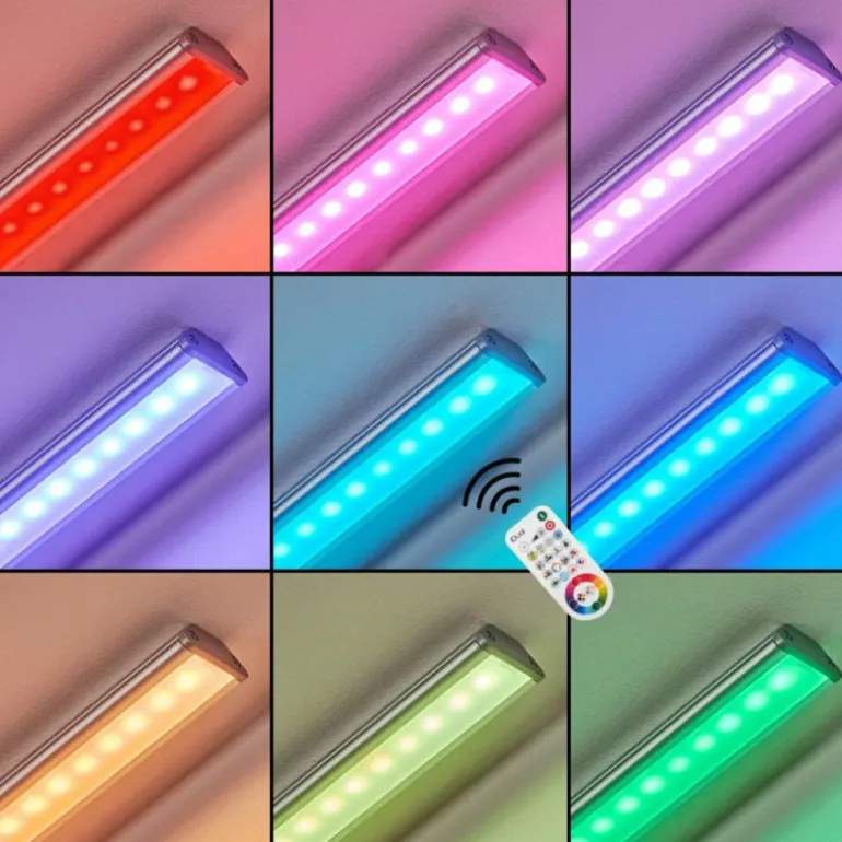 lampes pour bandeaux Raivo LED Noir, Argenté, 1 lumière, Télécommandes, Changeur de couleurs