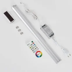 lampes pour bandeaux Raivo LED Noir, Argenté, 1 lumière, Télécommandes, Changeur de couleurs