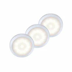 lampes pour bandeaux Leuchten Direkt THEO LED Argenté, 3 lumières