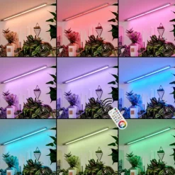 lampes pour bandeaux set x 2 Raivo LED Noir, Argenté, 2 lumières, Télécommandes, Changeur de couleurs