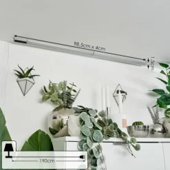 lampes pour bandeaux set x 2 Raivo LED Noir, Argenté, 2 lumières, Télécommandes, Changeur de couleurs