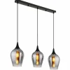 Lavus Suspension Luminaires Globo Lighting Noir, 3 lumières