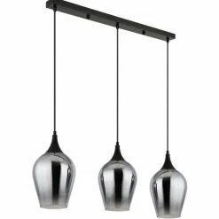 Lavus Suspension Luminaires Globo Lighting Noir, 3 lumières