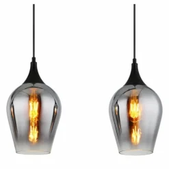 Lavus Suspension Luminaires Globo Lighting Noir, 3 lumières
