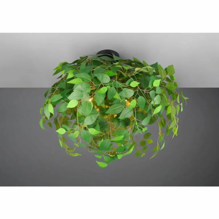 Leavy Plafonnier Luminaires Reality Noir, 3 lumières