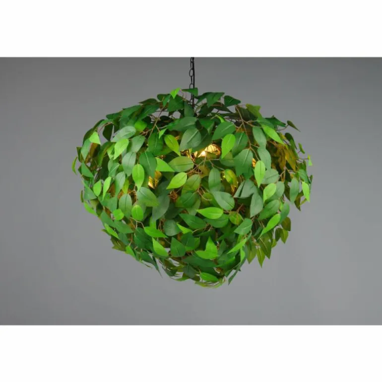 Leavy Suspension Luminaires Reality Noir, 4 lumières